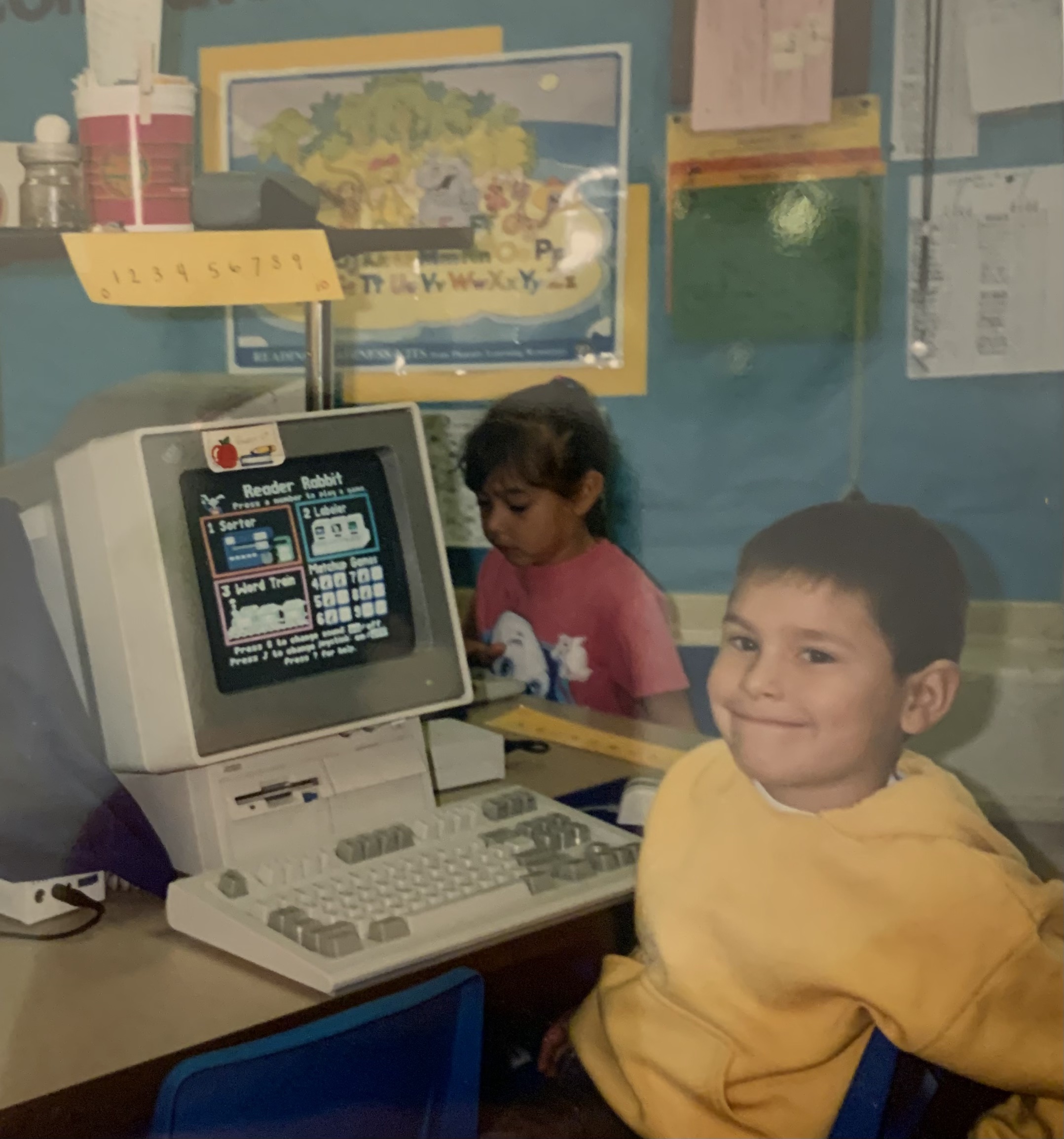 Playing Reader Rabbit on an Apple IIc in 1996